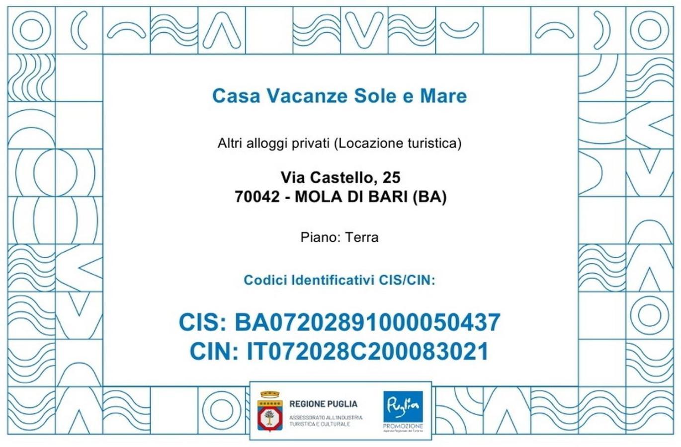 Casa Vacanze Sole E Mare Villa Mola di Bari Luaran gambar